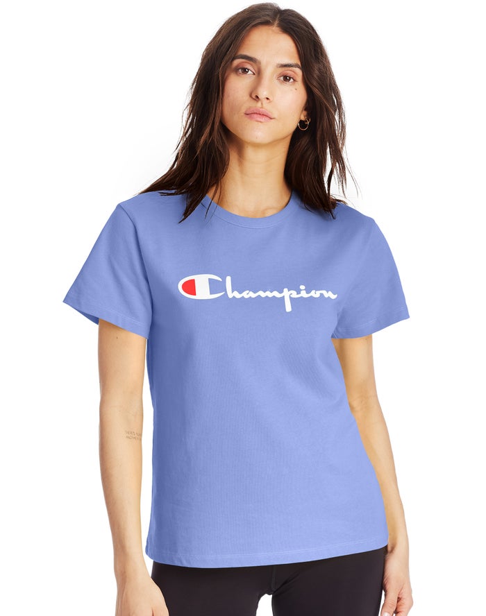 Champion Heritage Kadın Tişört Mavi ( MEZTIV126 )